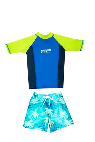 Traje de Baño de Manga Larga para Niño con Motivo de Surf Waves / Ref 515