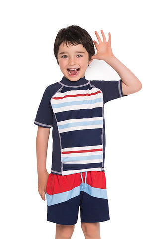 Traje de Baño de Manga Larga para Niño con Motivo de Surf Waves / Ref 515