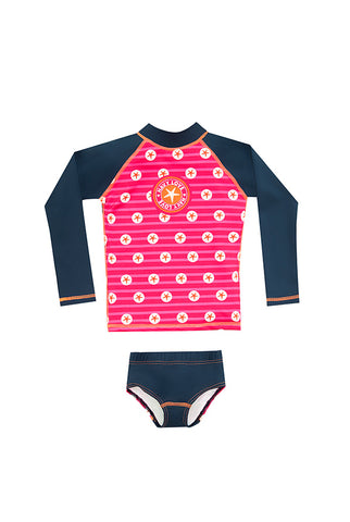 Vestido de baño dos piezas para niño con estampado de  aventuras marinas / Ref 516