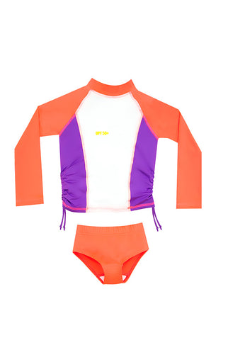 Vestido de baño dos piezas para niño con motivo race surfers / Ref 502