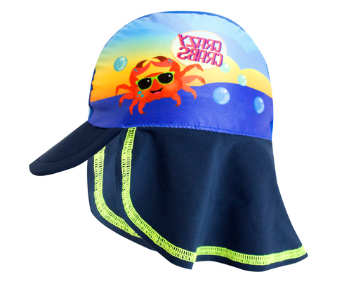 Gorra proteccion solar para bebé con estampado tortuga aviadora / Ref 246